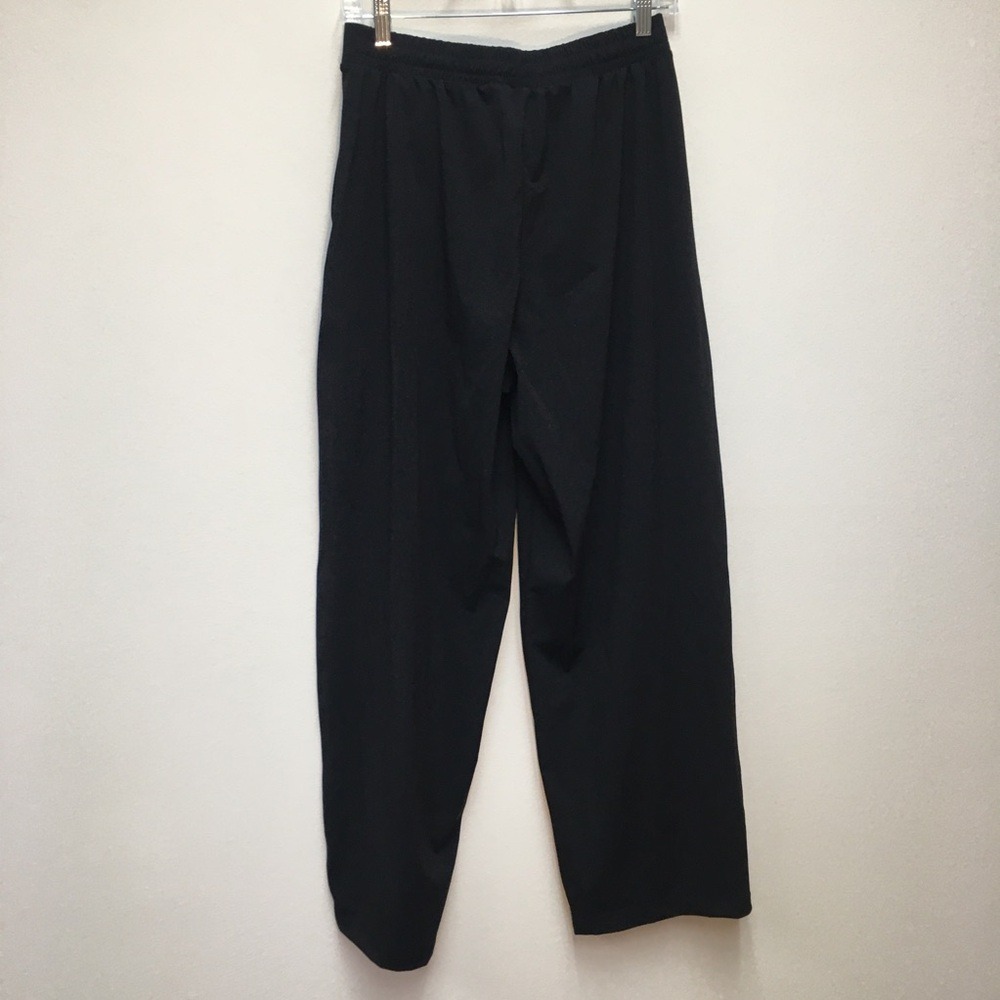 Uniqlo Ultra Stretch Wide Pants Medium Black Athleisure Gorpcore Office Casual - Picture 13 of 13